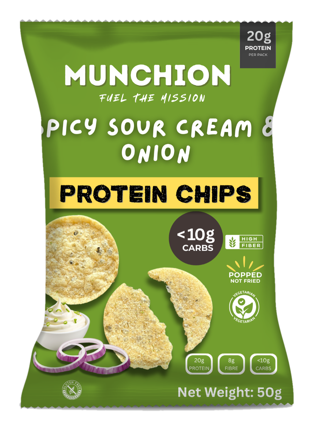 Munchion spicy sour cream and onion pack