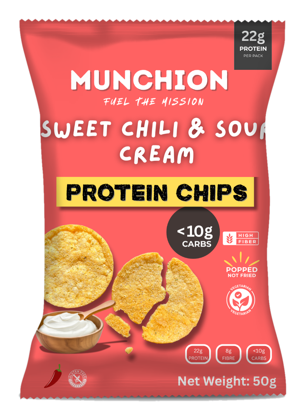 Sweet chili and sour cream Munchion pack